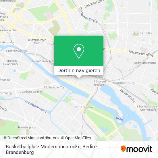 Basketballplatz Modersohnbrücke Karte
