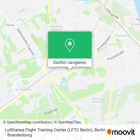 Lufthansa Flight Training Center (LFTC Berlin) Karte