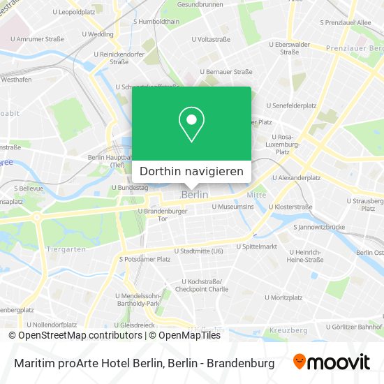 Maritim proArte Hotel Berlin Karte