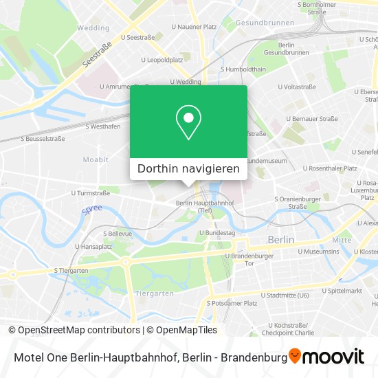 Motel One Berlin-Hauptbahnhof Karte