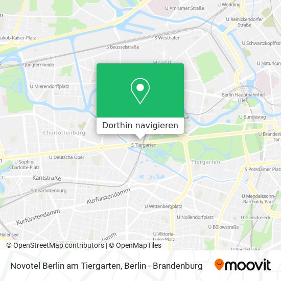 Novotel Berlin am Tiergarten Karte