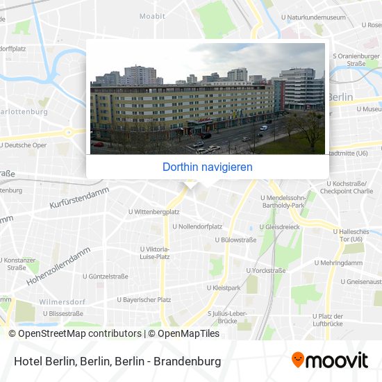 Hotel Berlin, Berlin Karte