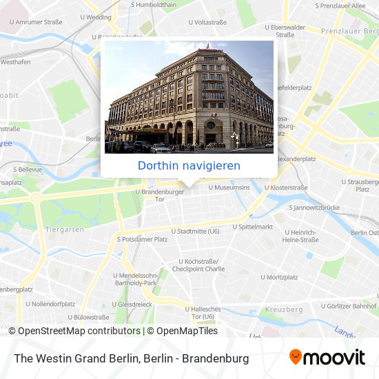 The Westin Grand Berlin Karte