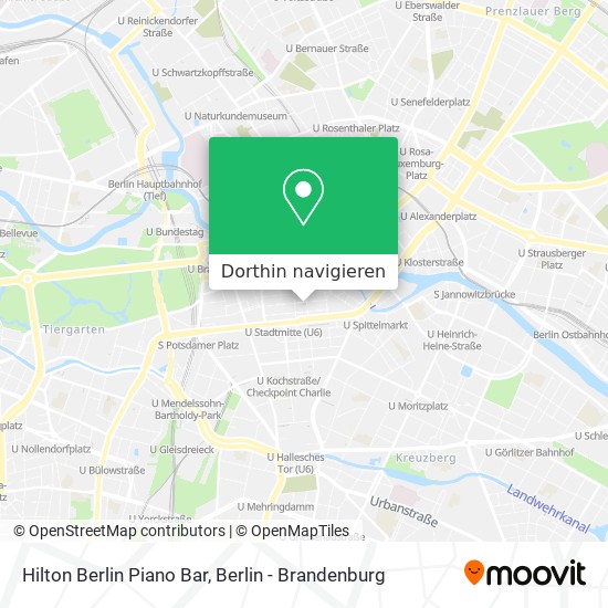 Hilton Berlin Piano Bar Karte