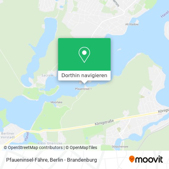 Wie komme ich zu PfaueninselFähre in Wannsee mit dem Bus