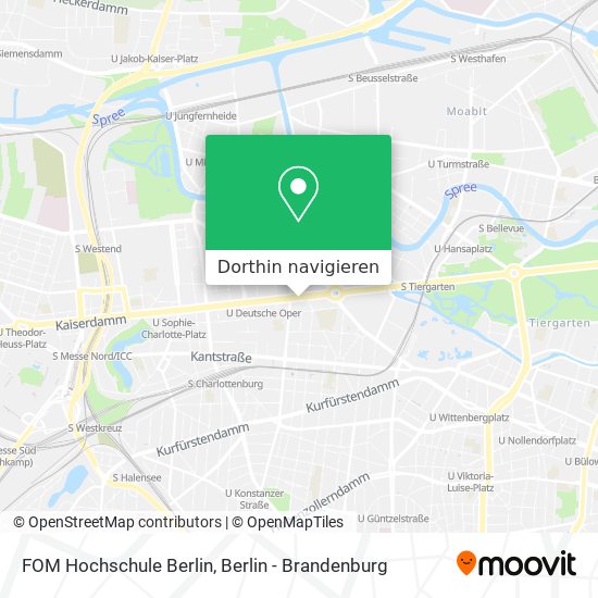 FOM Hochschule Berlin Karte