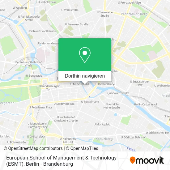 European School of Management & Technology (ESMT) Karte