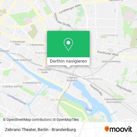 Zebrano Theater Karte