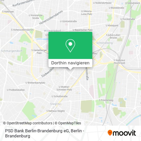 PSD Bank Berlin-Brandenburg eG Karte