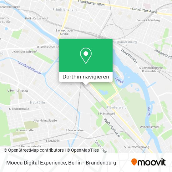 Moccu Digital Experience Karte