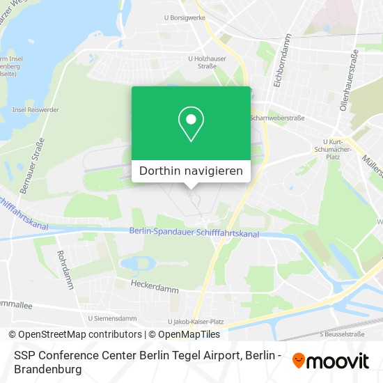 SSP Conference Center Berlin Tegel Airport Karte