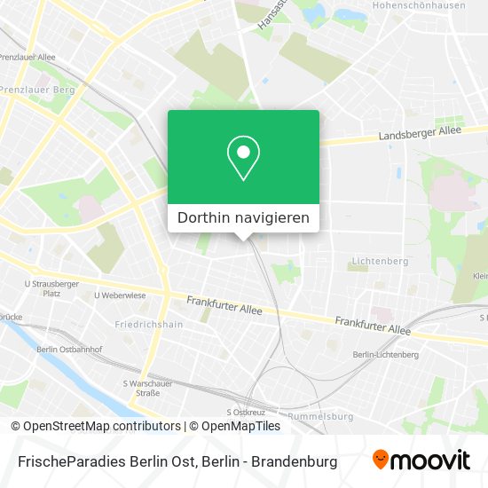 FrischeParadies Berlin Ost Karte