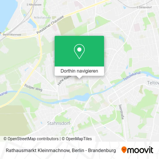 Rathausmarkt Kleinmachnow Karte