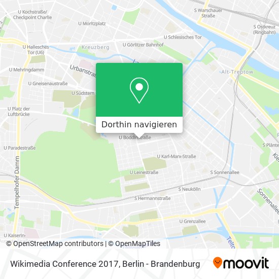 Wikimedia Conference 2017 Karte