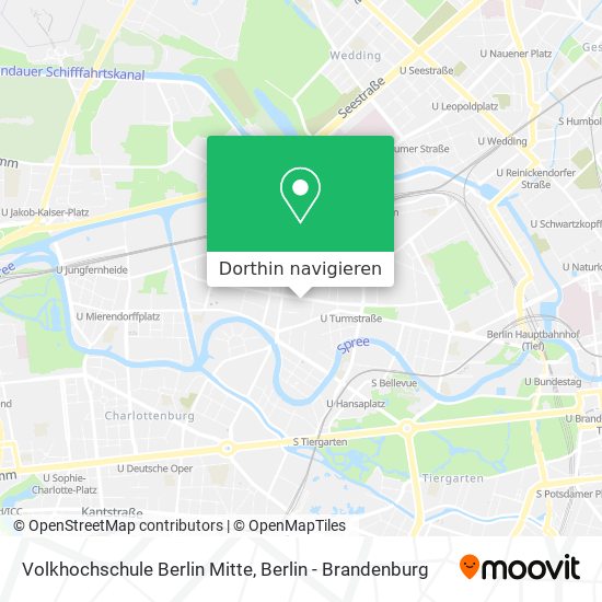 Volkhochschule Berlin Mitte Karte