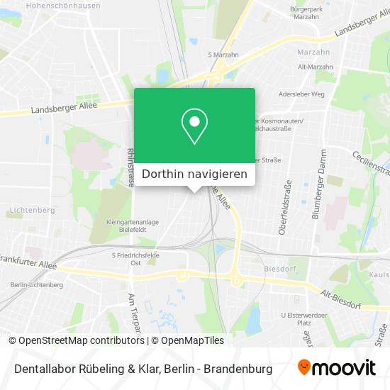 Dentallabor Rübeling & Klar Karte