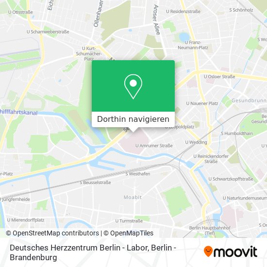 Deutsches Herzzentrum Berlin - Labor Karte