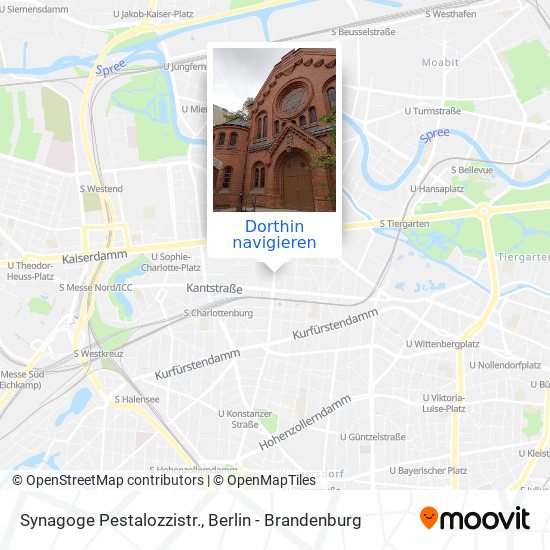 Synagoge Pestalozzistr. Karte