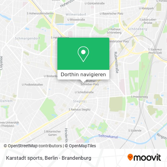 Karstadt sports Karte