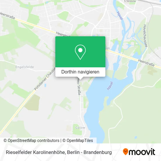 Rieselfelder Karolinenhöhe Karte