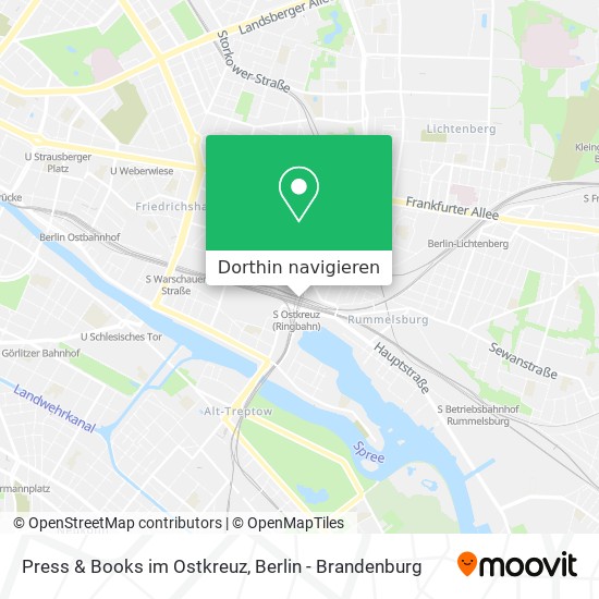 Press & Books im Ostkreuz Karte