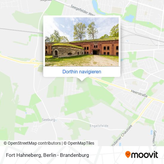 Fort Hahneberg Karte