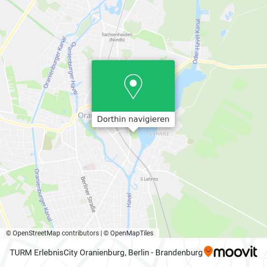 TURM ErlebnisCity Oranienburg Karte