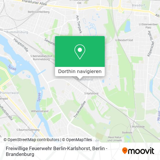 Freiwillige Feuerwehr Berlin-Karlshorst Karte