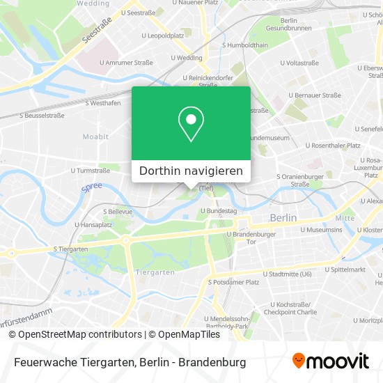 Feuerwache Tiergarten Karte