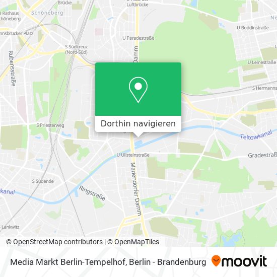 Media Markt Berlin-Tempelhof Karte