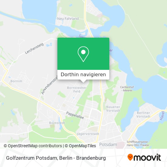 Golfzentrum Potsdam Karte
