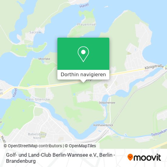 Golf- und Land-Club Berlin-Wannsee e.V. Karte