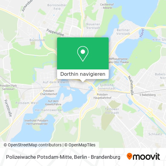Polizeiwache Potsdam-Mitte Karte