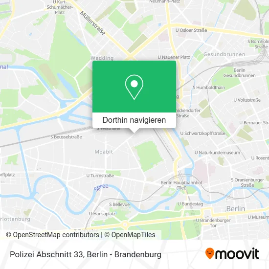 Polizei Abschnitt 33 Karte