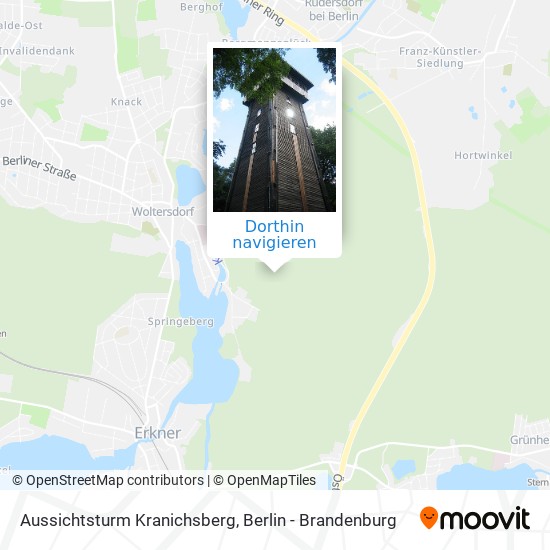 Aussichtsturm Kranichsberg Karte