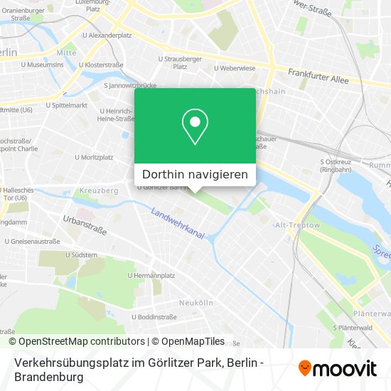 Verkehrsübungsplatz im Görlitzer Park Karte