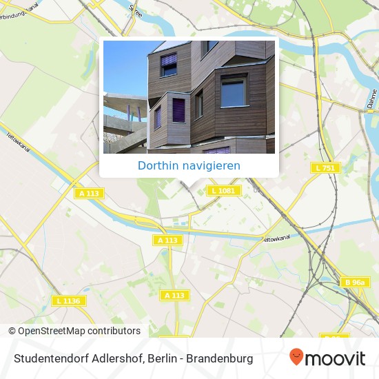 Studentendorf Adlershof Karte