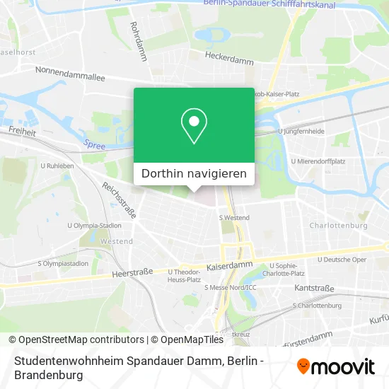 Studentenwohnheim Spandauer Damm Karte