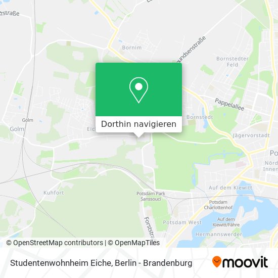 Studentenwohnheim Eiche Karte