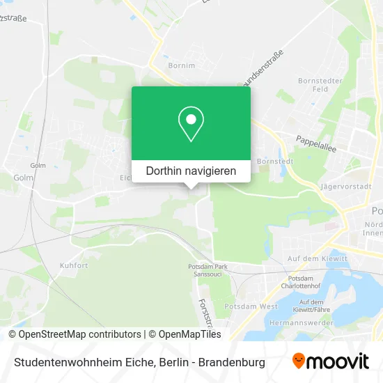 Studentenwohnheim Eiche Karte