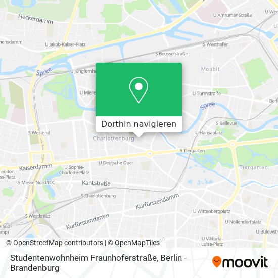 Studentenwohnheim Fraunhoferstraße Karte