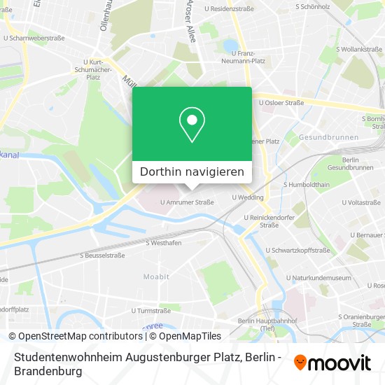 Studentenwohnheim Augustenburger Platz Karte