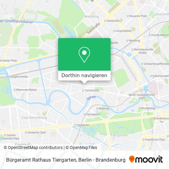 Bürgeramt Rathaus Tiergarten Karte