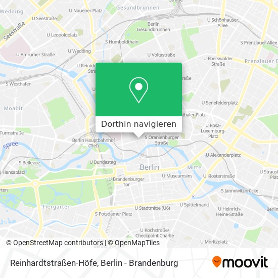 Reinhardtstraßen-Höfe Karte