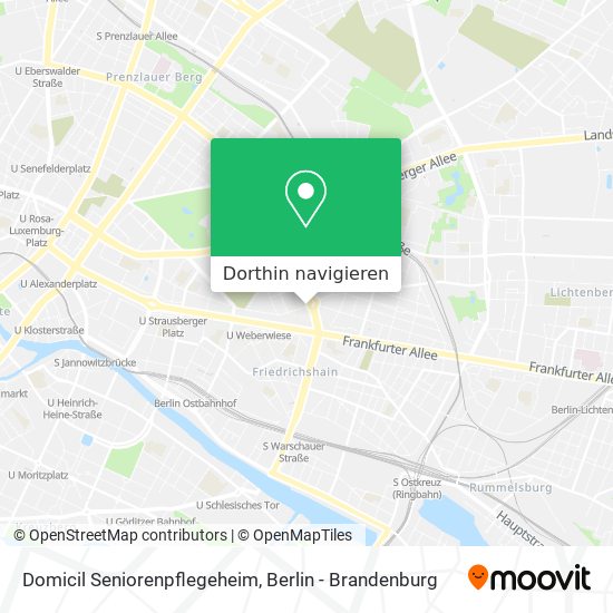 Domicil Seniorenpflegeheim Karte