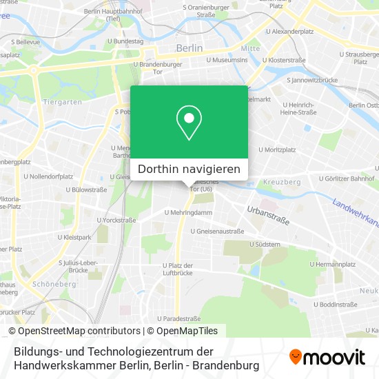 Bildungs- und Technologiezentrum der Handwerkskammer Berlin Karte