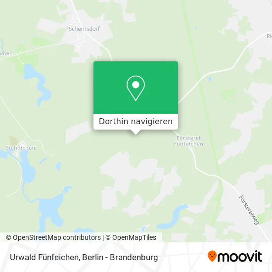 Urwald Fünfeichen Karte