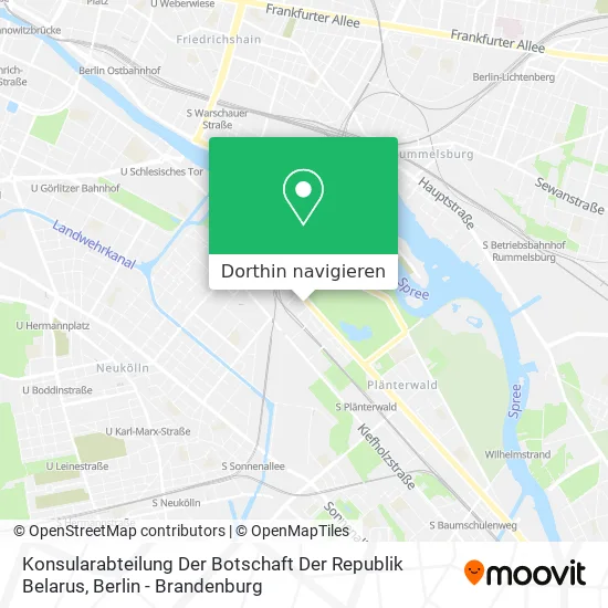 Konsularabteilung Der Botschaft Der Republik Belarus Karte