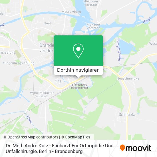 Dr. Med. Andre Kutz - Facharzt Für Orthopädie Und Unfallchirurgie Karte