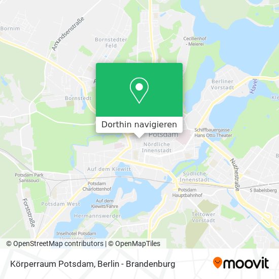Körperraum Potsdam Karte